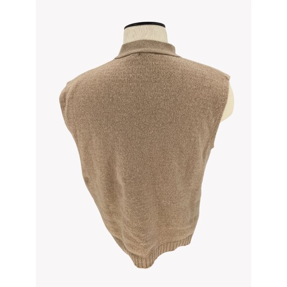 Vintage 70s Grunge Mens XL Distressed Kurt Cobain Cardigan Sweater Vest USA - Picture 4 of 7